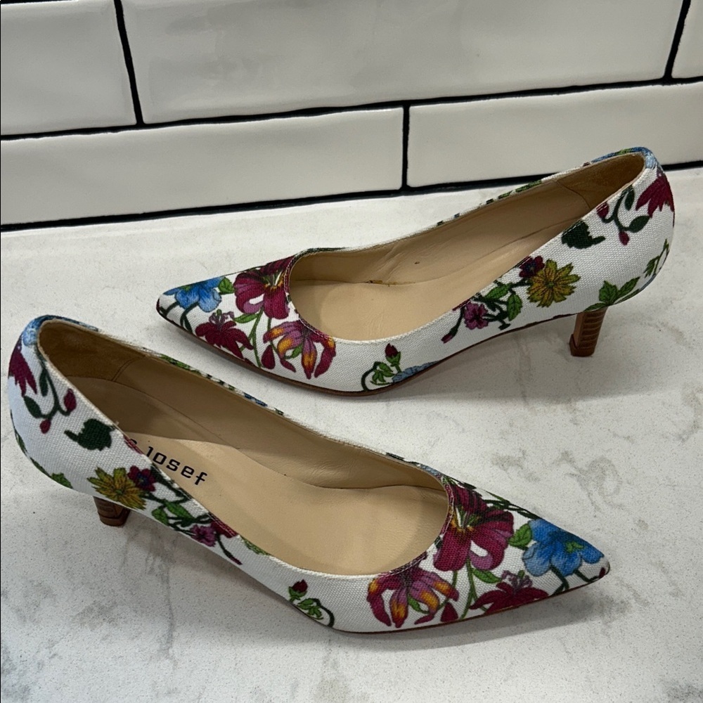 Chance Provance Jon Josef Anthropologie Pump‎ Floral Size 6